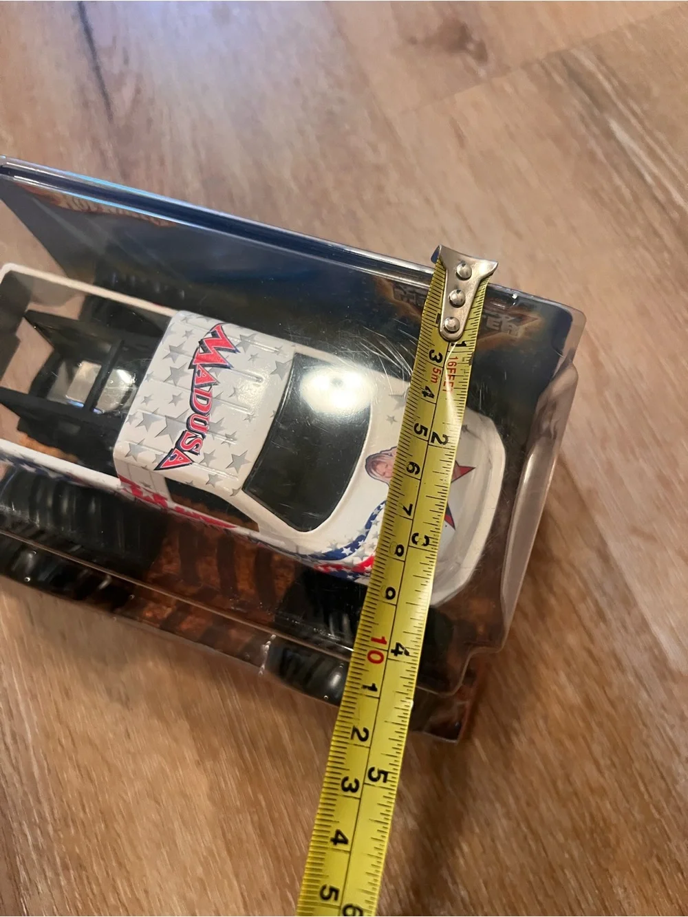 Mattel Madusa Monster Truck Toy - White, Red & Blue